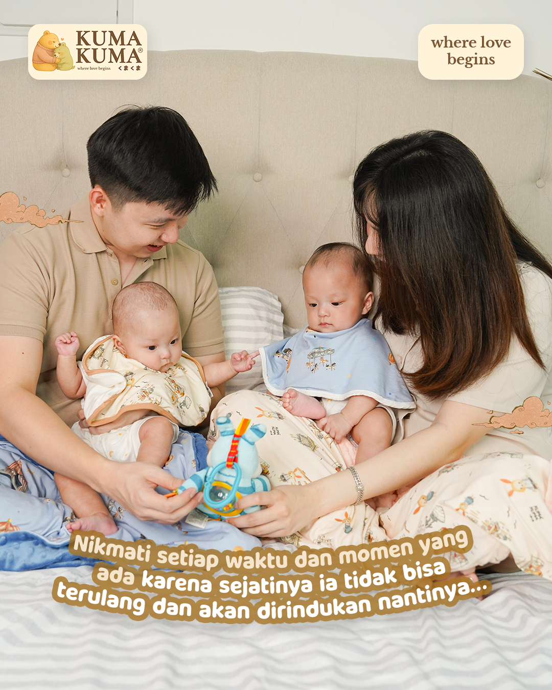 Kuma Kuma baby brand campaign creative